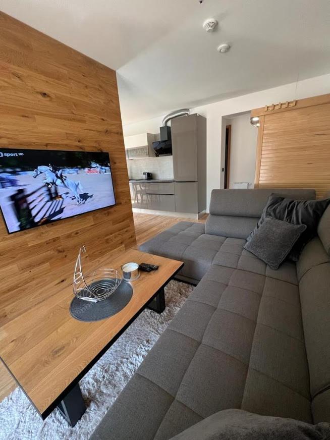 Luxusni Apartman Grand V Centru Harrachova Se Soukromou Mega Terasou, S Privatnim Parkovanim Zdarma, S Moznosti Dobijeni Wallbox Ev A Vyhledem Na Harrachovsky Kostelicek Exteriör bild